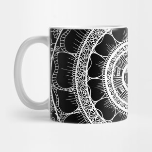 Circle - Mandala - Love Wealth Health Youthfulnes - White Mug